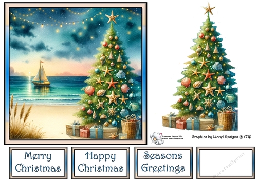 Christmas tree by the sea 1