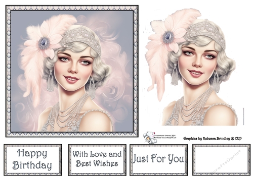 Art Deco Beauty - Silver and Pink (Mix 2) 1