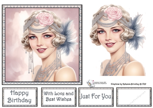 Art Deco Beauty - Silver and Pink (Mix 2) 2