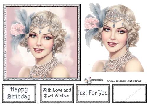Art Deco Beauty - Silver and Pink (Mix 2) 3