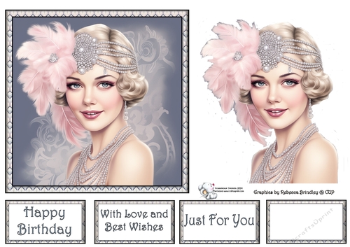 Art Deco Beauty - Silver and Pink (Mix 2) 4