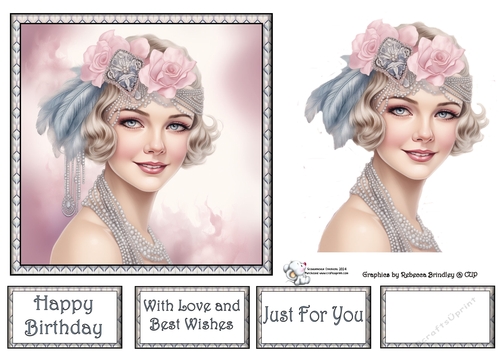 Art Deco Beauty - Silver and Pink (Mix 2) 5