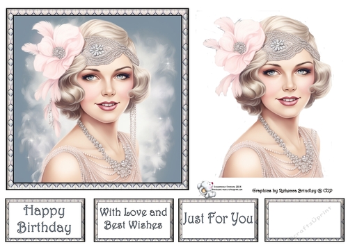 Art Deco Beauty - Silver and Pink (Mix 2) 6
