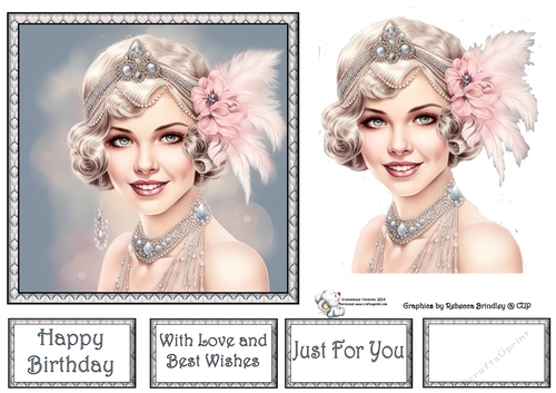 Art Deco Beauty - Silver and Pink (Mix 2) 7