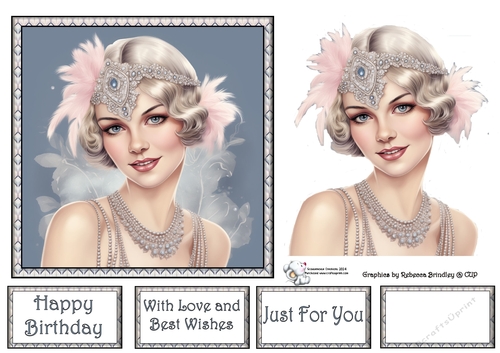 Art Deco Beauty - Silver and Pink (Mix 2) 8