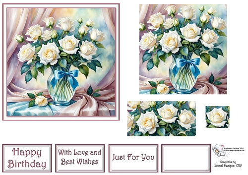 Real white roses Pyra 3