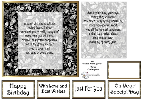 Vine Mat Verse Birthday 6