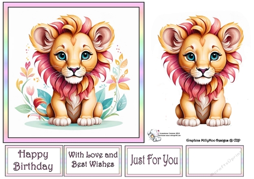 Card Fronts A Lion