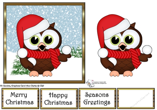Cute Christmas Little Hoot Owl 6