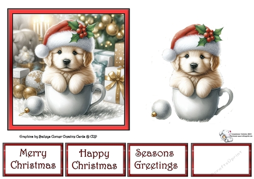Christmas Puppies - Golden Retriever 2