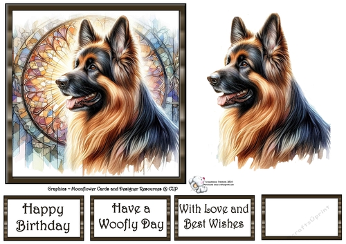 Beautiful Stained Glass Dogs (1) 1
