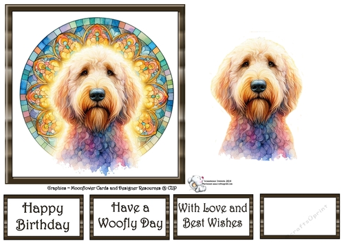 Beautiful Stained Glass Dogs (2) 2