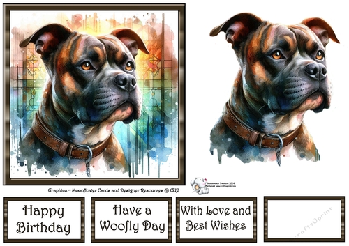 Beautiful Stained Glass Dogs (2) 3