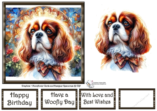 Beautiful Stained Glass Dogs (3) 1