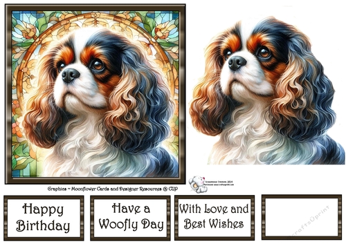Beautiful Stained Glass Dogs (3) 2