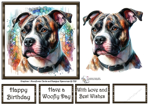 Beautiful Stained Glass Dogs (3) 4