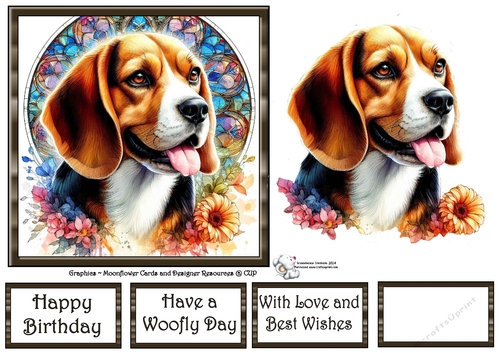 Beautiful Stained Glass Dogs (4) 2
