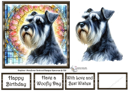 Beautiful Stained Glass Dogs (4) 3