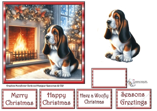 Christmas Fireside Pups (5) 2