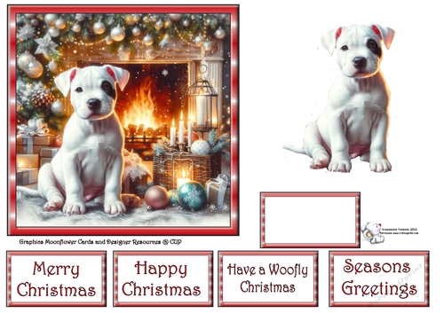 Christmas Fireside Pups (7) 1