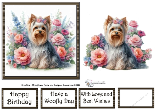 Floral Yorkie 2