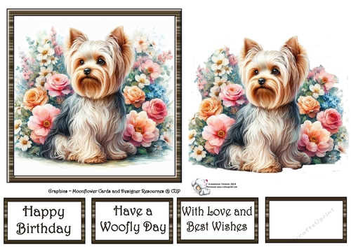 Floral Yorkie 3