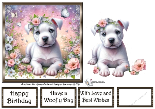 Enchanted Whimsical Garden Pups (6) 1