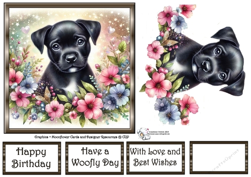 Enchanted Whimsical Garden Pups (6) 2