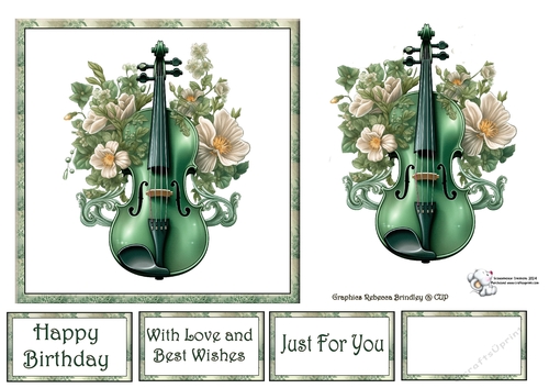 Exquisite Violin in Green Mix (1) 4
