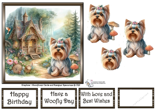 Whimsical Cottage Dogs (3) 2