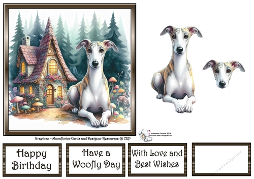 Whimsical Cottage Dogs (4) 2