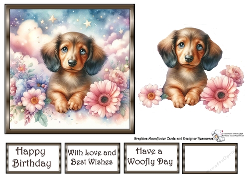 Dreamy Floral Pups (2) 2