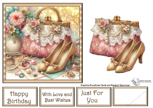 Shabby Chic Handbag & Shoes (1) 3