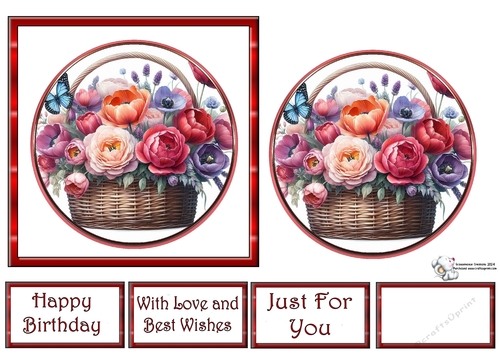 GORGEOUS FLOWERS IN A BASKET 1