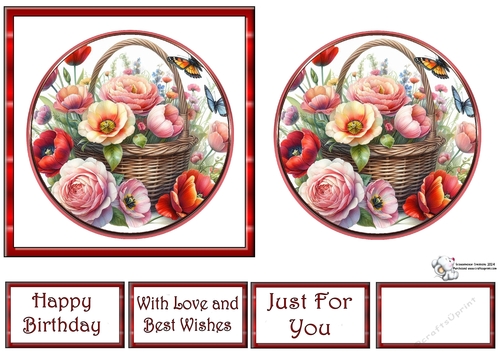 GORGEOUS FLOWERS IN A BASKET 3