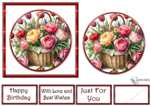 GORGEOUS FLOWERS IN A BASKET 4