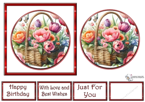 GORGEOUS FLOWERS IN A BASKET 5