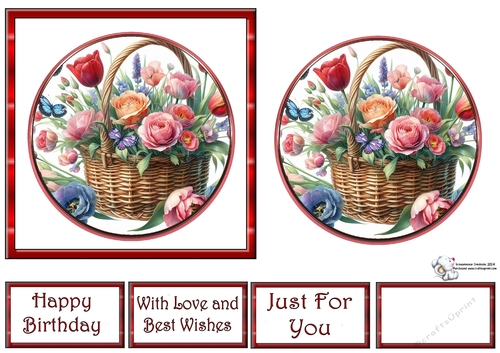GORGEOUS FLOWERS IN A BASKET 7