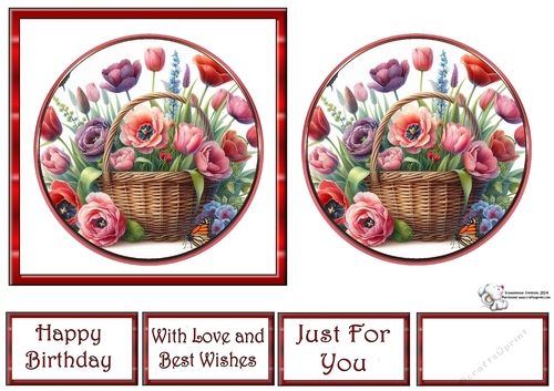 GORGEOUS FLOWERS IN A BASKET 8