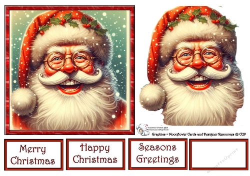Jolly Retro Santa 02