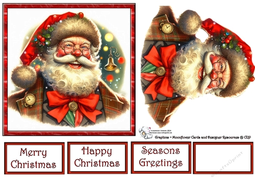 Jolly Retro Santa 05