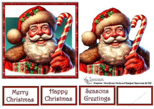 Jolly Retro Santa 08