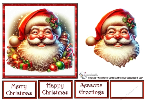 Jolly Retro Santa 09