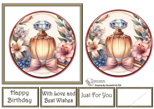 PERFUME BOTTLES IN CIRCLES 1