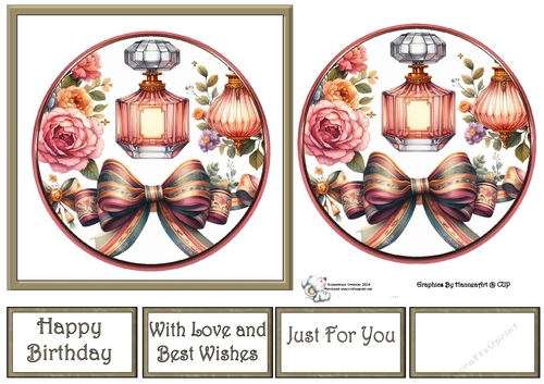PERFUME BOTTLES IN CIRCLES 2