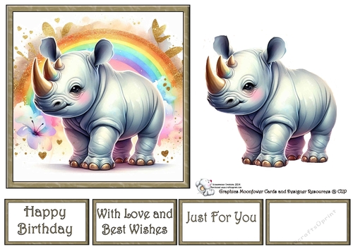 Rainbow Rhino 1