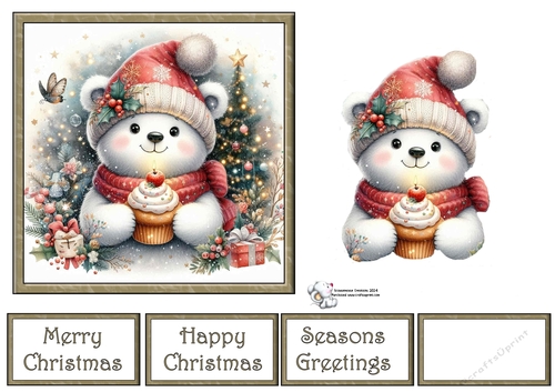 Christmas Polar Bear 01