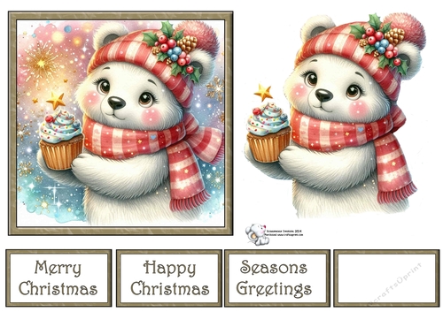 Christmas Polar Bear 04