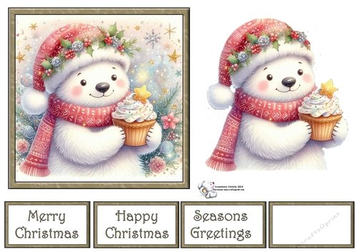 Christmas Polar Bear 08