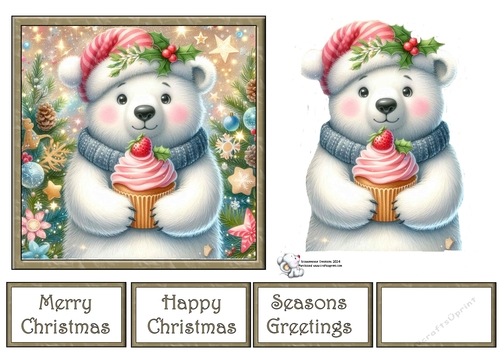 Christmas Polar Bear 09